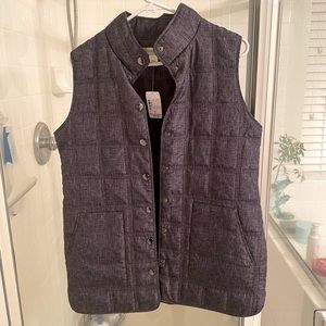 Christopher and Banks, NWT, Med fits like Lrg. Gray tones Women’s Vest.